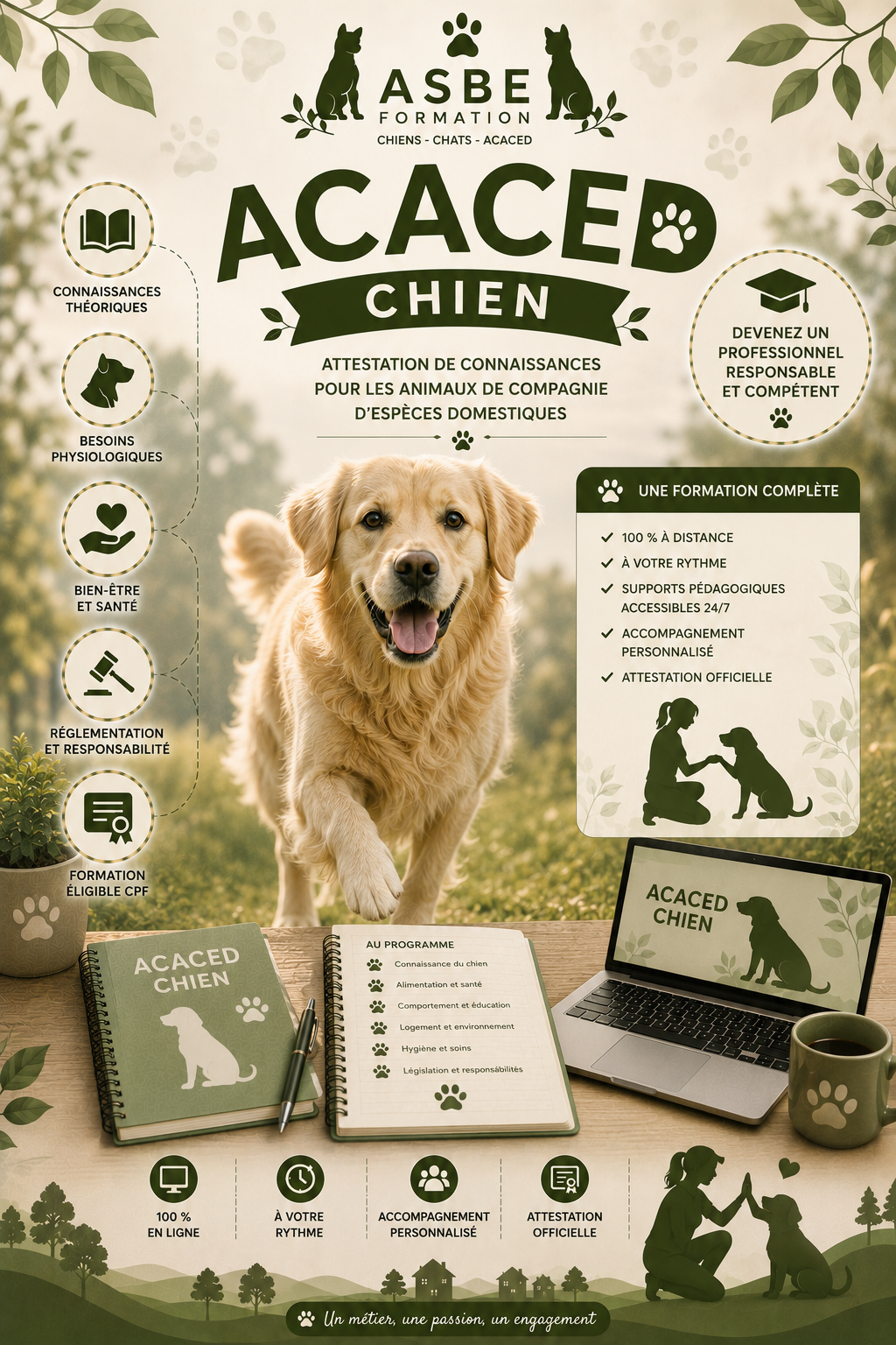 Formation ACACED Chien En Ligne