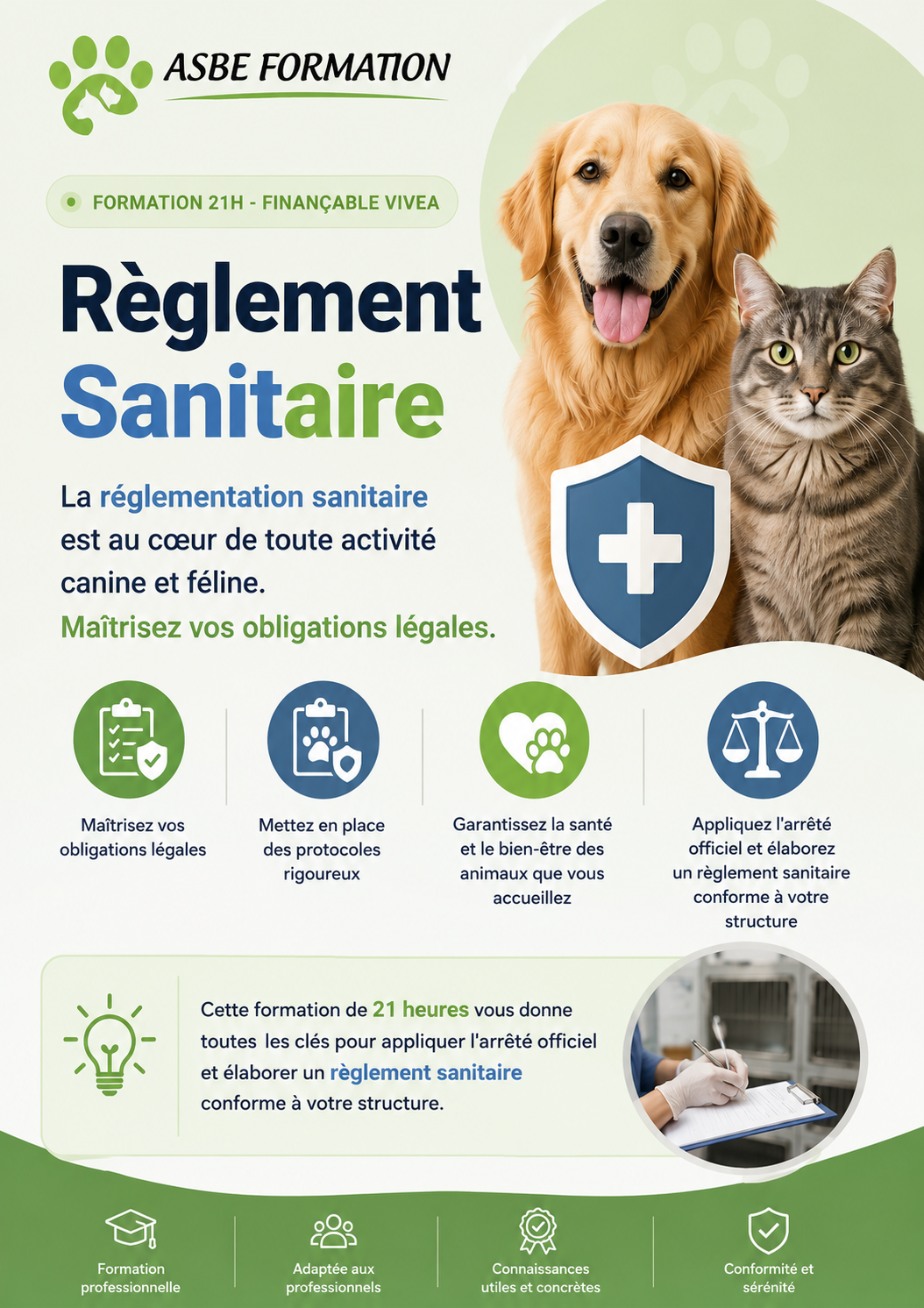 Formation Règlement Sanitaire Milieu Canin et Félin